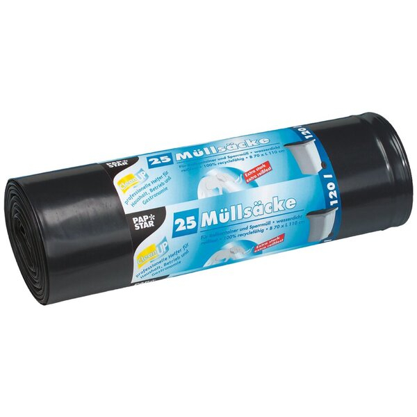 4002911121344 - Abfallsack 12134 schwarz 120 Liter reißfest 4002911121344 25 Stück