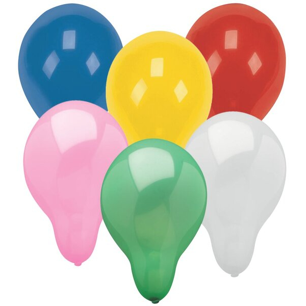 Luftballons rund Ø 28 cm farbig sortiert Deko 4002911189573 PAPSTAR 18957 100 Stück