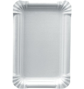 Einweg-Teller Pure 13x20cm weiß weiß