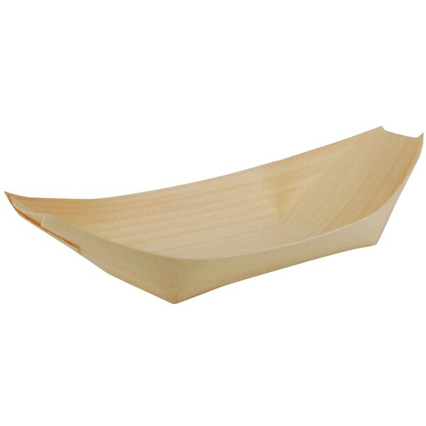 4002911844175 - Schale pure Schiffchen 19x10 cm Holz für Fingerfood 4002911844175 PAPSTAR 84417 50 Stück