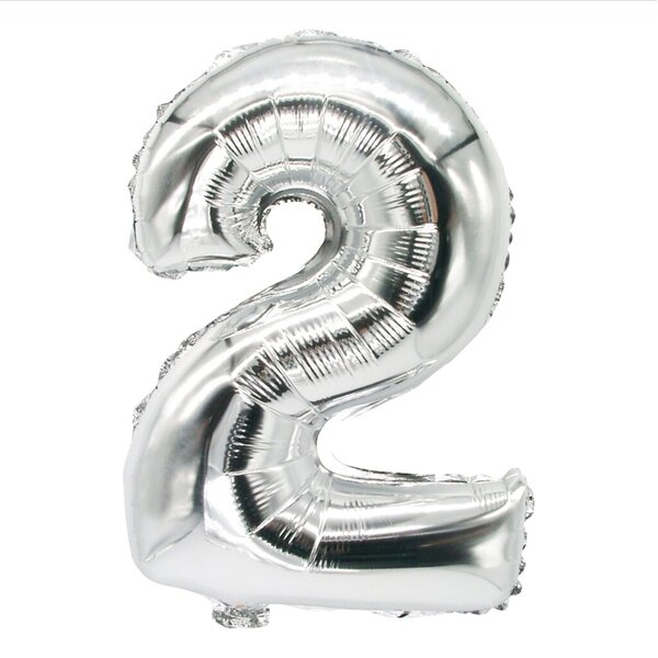 4002911868324 - Folienlufballon 35 x 20cm 2 silber mit selbstschließendem Ventil 4002911868324 PAPSTAR 86832