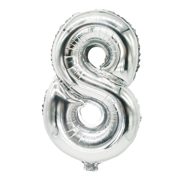 4002911868386 - Folienlufballon 35 x 20cm 8 silber mit selbstschließendem Ventil 4002911868386 PAPSTAR 86838 4002911868386 - Folienlufballon 35 x 20cm 8 silber mit selbstschließendem Ventil 4002911868386 PAPSTAR 86838