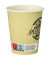 Trinkbecher Pure Joy Einweg 200ml Pappe, beschichtet creme