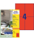Etiketten 3456, rot, 105x148mm, rechteckig
