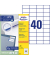 Etiketten ultragrip 3651, weiß 52,5x29,7mm, rechteckig, 