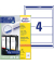 selbstklebende Rückenschilder ultragrip L4761-100 weiß breit/kurz 61x192mm (BxH) selbstklebend permanent 