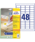 Etiketten L4736REV-25, weiß 45,7x21,2mm, rechteckig, 
