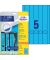 selbstklebende Rückenschilder ultragrip L4749-20 blau schmal/lang 38x297mm (BxH) selbstklebend permanent 