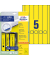 selbstklebende Rückenschilder ultragrip L4751-20 gelb schmal/lang 38x297mm (BxH) selbstklebend permanent 
