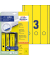 selbstklebende Rückenschilder ultragrip L4755-20 gelb breit/kurz 61x297mm (BxH) selbstklebend permanent 