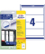 selbstklebende Rückenschilder ultragrip L4761-25 weiß breit/kurz 61x192mm (BxH) selbstklebend permanent 
