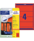 selbstklebende Rückenschilder ultragrip L4766-20 rot breit/kurz 61x192mm (BxH) selbstklebend permanent 