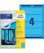 selbstklebende Rückenschilder ultragrip L4767-20 blau breit/kurz 61x192mm (BxH) selbstklebend permanent 
