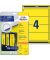 selbstklebende Rückenschilder ultragrip L4769-20 gelb breit/kurz 61x192mm (BxH) selbstklebend permanent 
