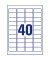 L4770-25 Adress Etiketten 45,7 x 25,4mm transparent