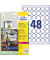 Folienetiketten Wetterfeste Folien-Etiketten, Laser L4716-20, wei&szlig;, &Oslash; 30mm, rund
