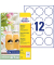 Etiketten 5083, weiß 61x60,3mm, achteckig, 