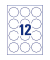 Etiketten 5083, weiß 61x60,3mm, achteckig, 