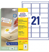 Etiketten L6023REV-25, weiß 63,5x38,1mm, rechteckig, 