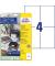 Etiketten ultragrip 6124, weiß 105x148mm, rechteckig, 