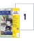 Etiketten ultragrip 6125, weiß 210x297mm, rechteckig, 