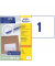 Etiketten I+L+FL+K 210x148 mm, weiß, permanent haftend/Blatt,