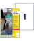 Folienetiketten Inventar- & Eigentumskennzeichnung L7917-10, wei&szlig;, 210x297mm, rechteckig