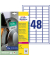 Ultra-Resistente Folienetiketten 47 x 21,2 mm, weiß