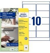 Universal-Etiketten ablösbar, weiß 96 x 50,8 mm, für ILFL