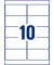 Universal-Etiketten ablösbar, weiß 96 x 50,8 mm, für I/L/FL