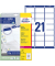 L7160-40 Adress Etiketten 63,5 x 38,1 mm weiß QuickPeel
