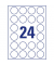 Folienetiketten L7780-25, transparent, &Oslash; 40mm, rund