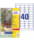 Folienetiketten L7781-25, transparent, 45,7x25,4mm, rechteckig