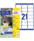 Adressetiketten 7160-10 weiß 63,5 x 38,1 mm