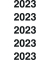 Jahreszahlen 43-223, 2023, weiß, 60x24mm, selbstklebend
