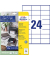 Etiketten ultragrip 6122, weiß 70x36mm, rechteckig, 