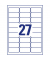 Etiketten L4737REV-10, weiß 63,5x29,6mm, rechteckig, 