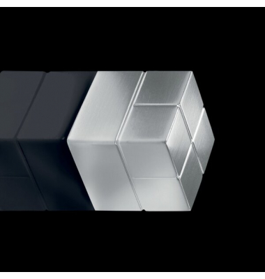 Haftmagnet SuperDym, BA196, W&uuml;rfel, 20x20mm, silber, 23-30 Blatt