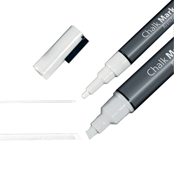 4004360794575 - KreidemarkerFlüssigkreide auf Wasserbasis abwischbar weiß 4004360794575 Sigel