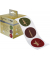 Weihnachts-Sticker auf Rolle, braun Cut-out style, in Spenderbox