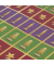 Geschenkpapier Cut-out style GP121, Weihnachtsbaum/Kerze/Stern, 50cm x 5m, mehrfarbig (gr&uuml;n/rot/violett)