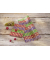 Geschenkpapier Cut-out style GP121, Weihnachtsbaum/Kerze/Stern, 50cm x 5m, mehrfarbig