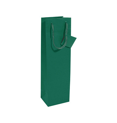 Geschenktasche GT502, allgemein, Bottle, Kunststoffkordel, Geschenkanhänger, 10cm x 35cm