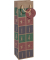 Geschenktasche GT045 Cut-out style, Weihnachten, Bottle, Kunstoffkordel mit Geschenkanhänger,  Cut-out-style, Baum/Kerze/Stern, 