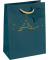 Geschenktasche GT035 Christmas Tree, Weihnachten, Large: Christmas tree petrol, Weihnachtsbaum,Sterne, 170mm x 230mm