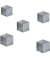 SuperDym-Magnet C5 Strong silbergrau, poliertes Aluminium, 11 x 11 x 11 mm