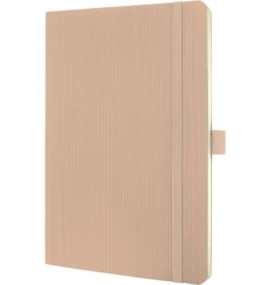 Notizbuch CO333, Conceptum, beige, A5, liniert, 80g, 97 Blatt / 194 Seiten