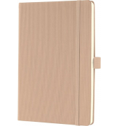 Notizbuch CO650, Conceptum, beige, A5, kariert, 80g, 97 Blatt / 194 Seiten