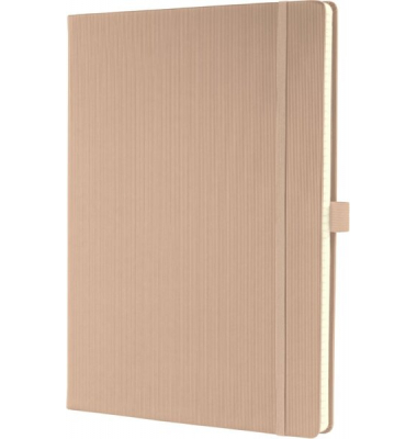 Notizbuch CO641, Conceptum, beige, A4, liniert, 80g, 97 Blatt / 194 Seiten