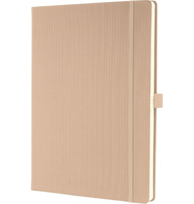 Notizbuch CO640, Conceptum, beige, A4, kariert, 80g, 97 Blatt / 194 Seiten
